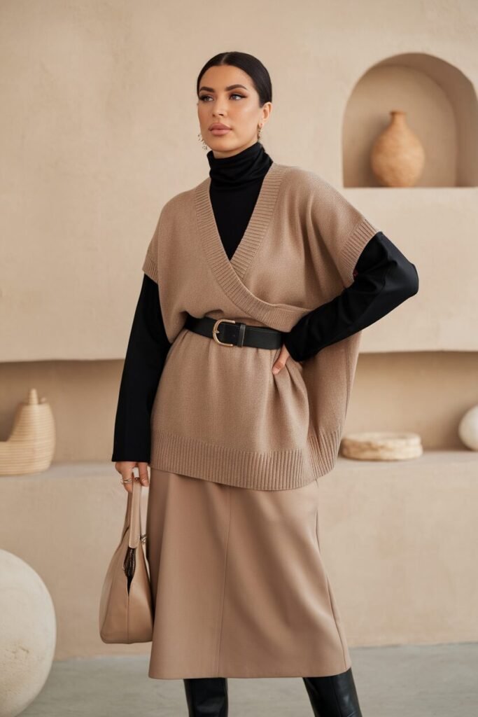 Chic Layering with Oversized Sweaters Chic Layering with Oversized Sweaters